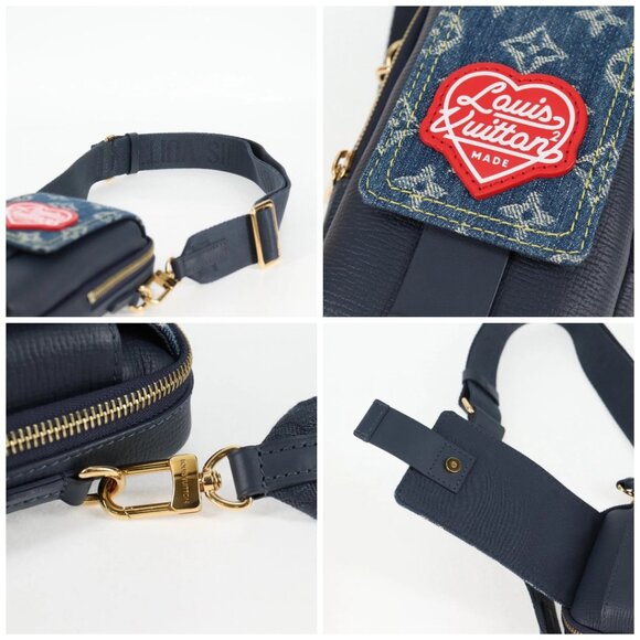 LOUIS VUITTON LV Squared Double Phone Pouch Blue - Picture 14 of 15